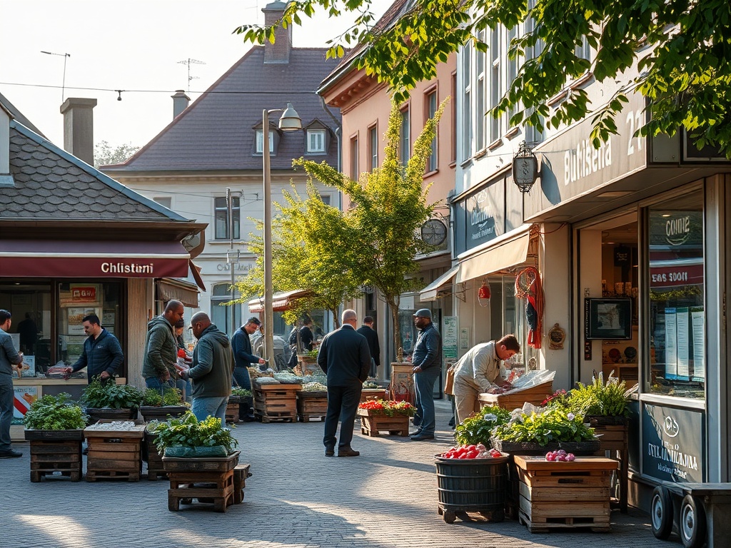 Osoba przeglądająca oferty pracy na laptopie z logo Ciechanowa w tle - Praca Ciechanów