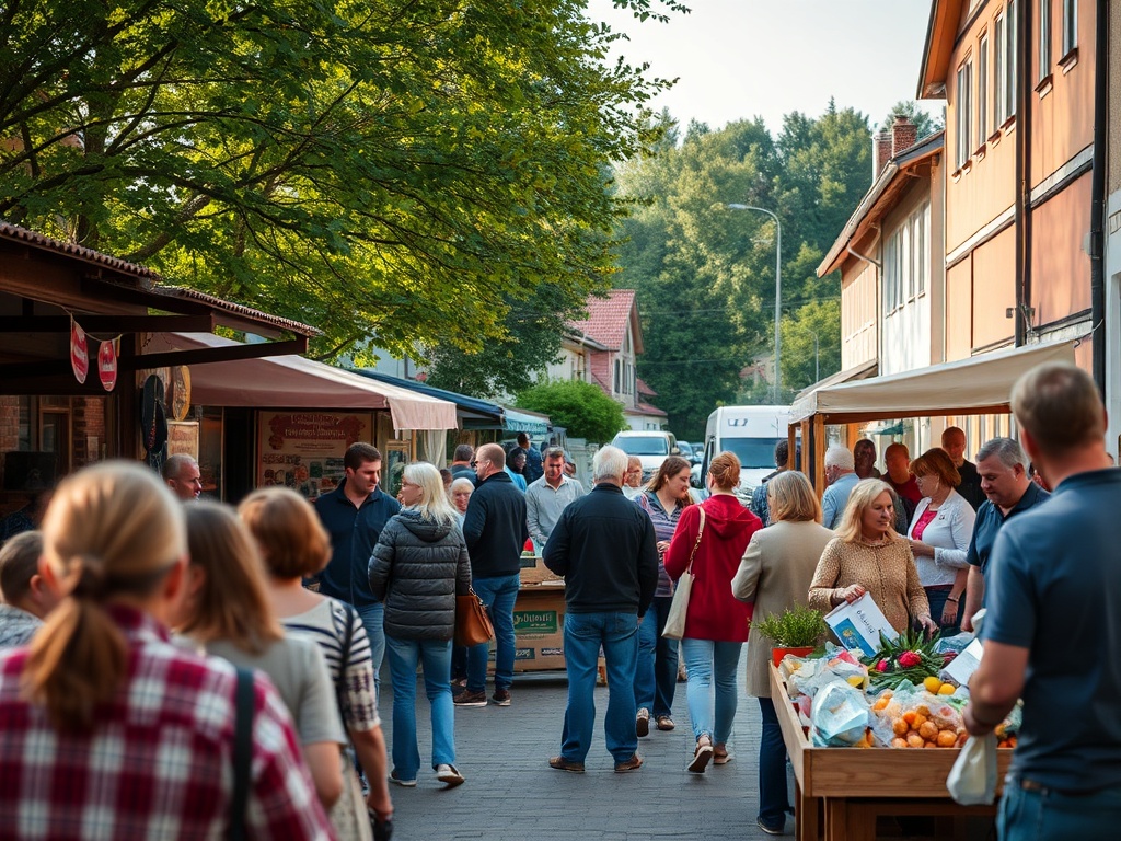 Ilustracja symbolizująca Dzień Ziemi z elementami natury i miasta Ciechanowa.